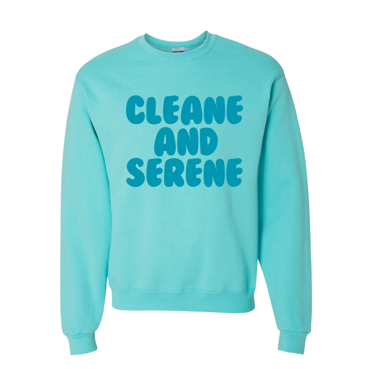 Clean & Serene Sweatshirt | Sobriety Gift - Custom Options