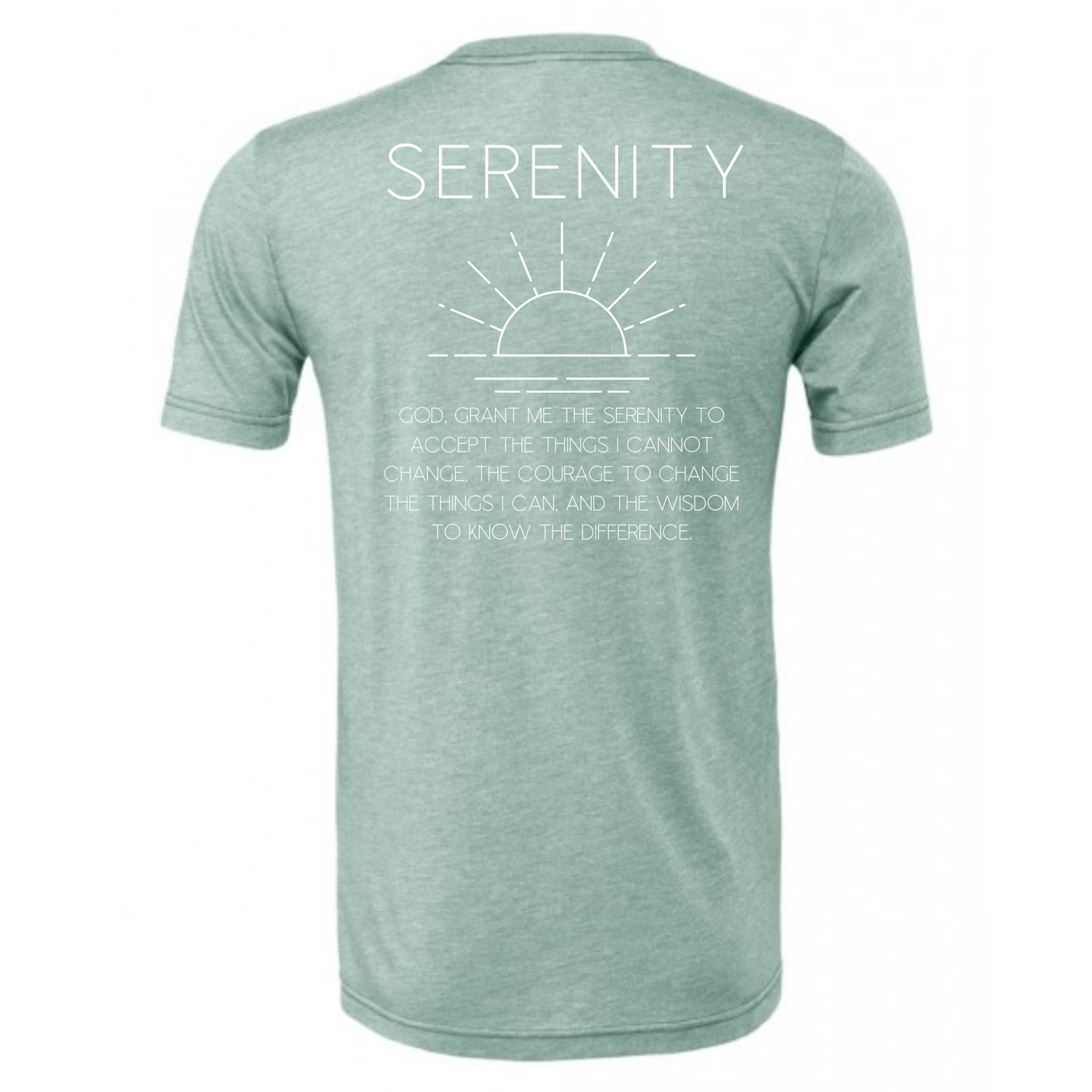 Serenity Prayer T-Shirt | Sobriety Gift - Custom Options