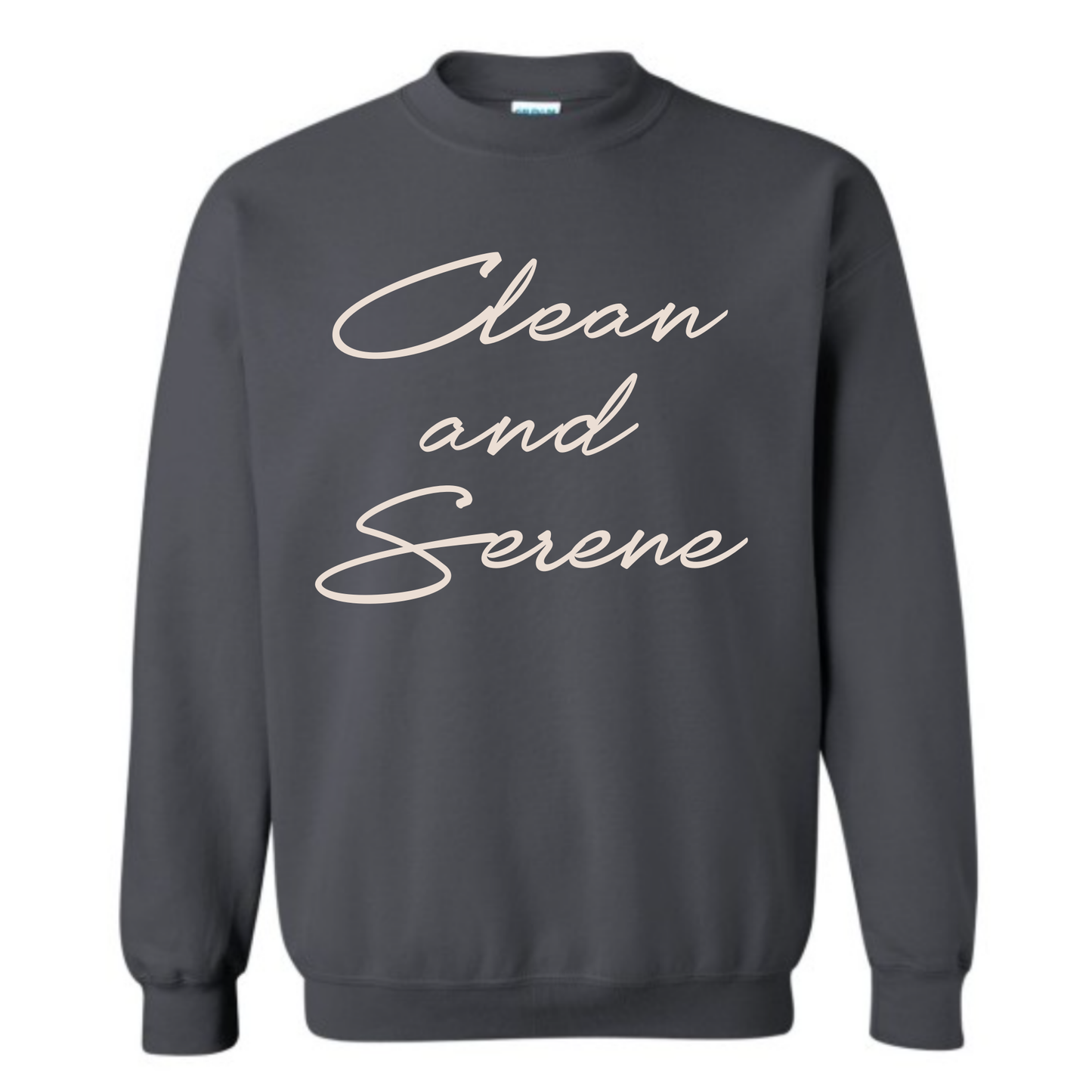 Clean & Serene Sweatshirt | Sobriety Gift - Custom Options