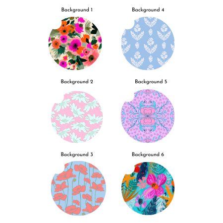 Floral Car Coasters