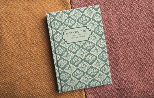 Daily Gratitude "Living the Miracle" Journal | A6 Pocket Gratitude Journal | Recovery Gift