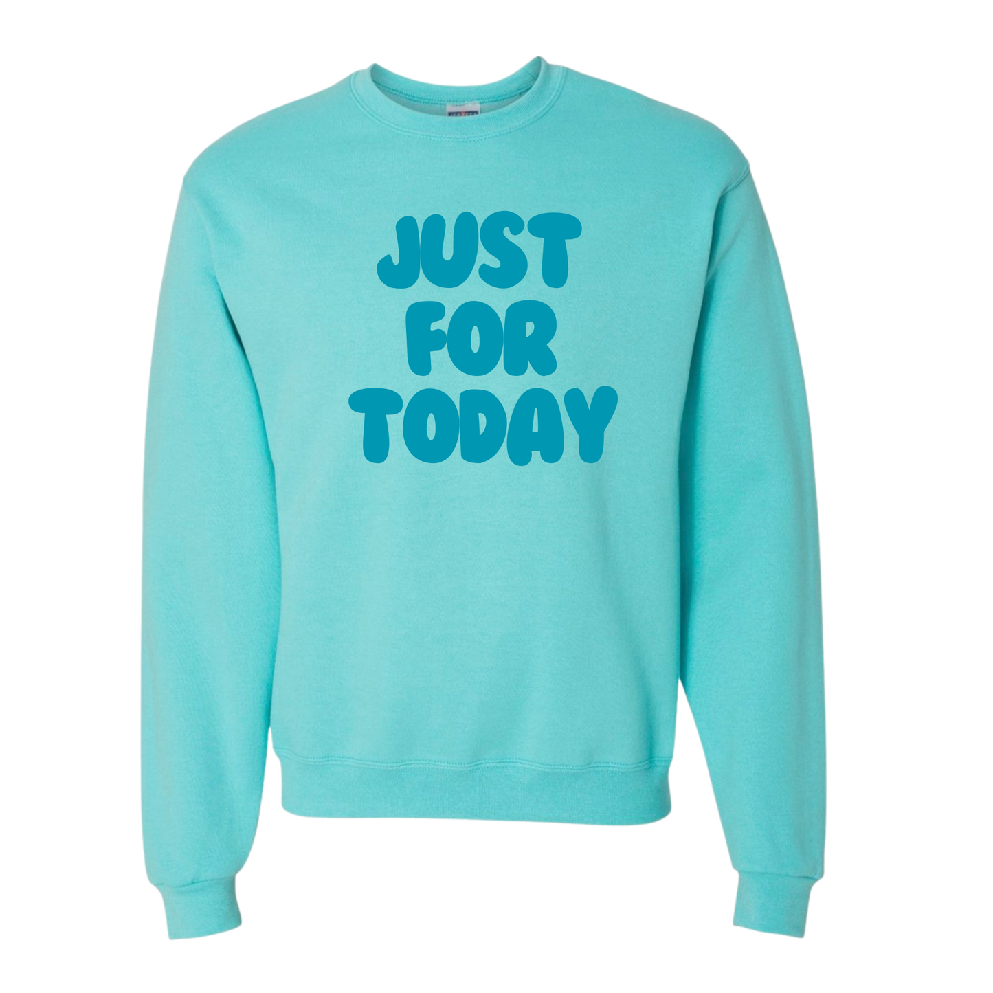 Just For Today Crewneck Sweatshirt | Sobriety Gift - Custom Options