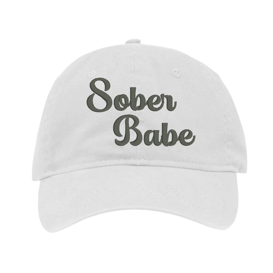 Sober Babe - Ball Cap | Optional Sobriety Date