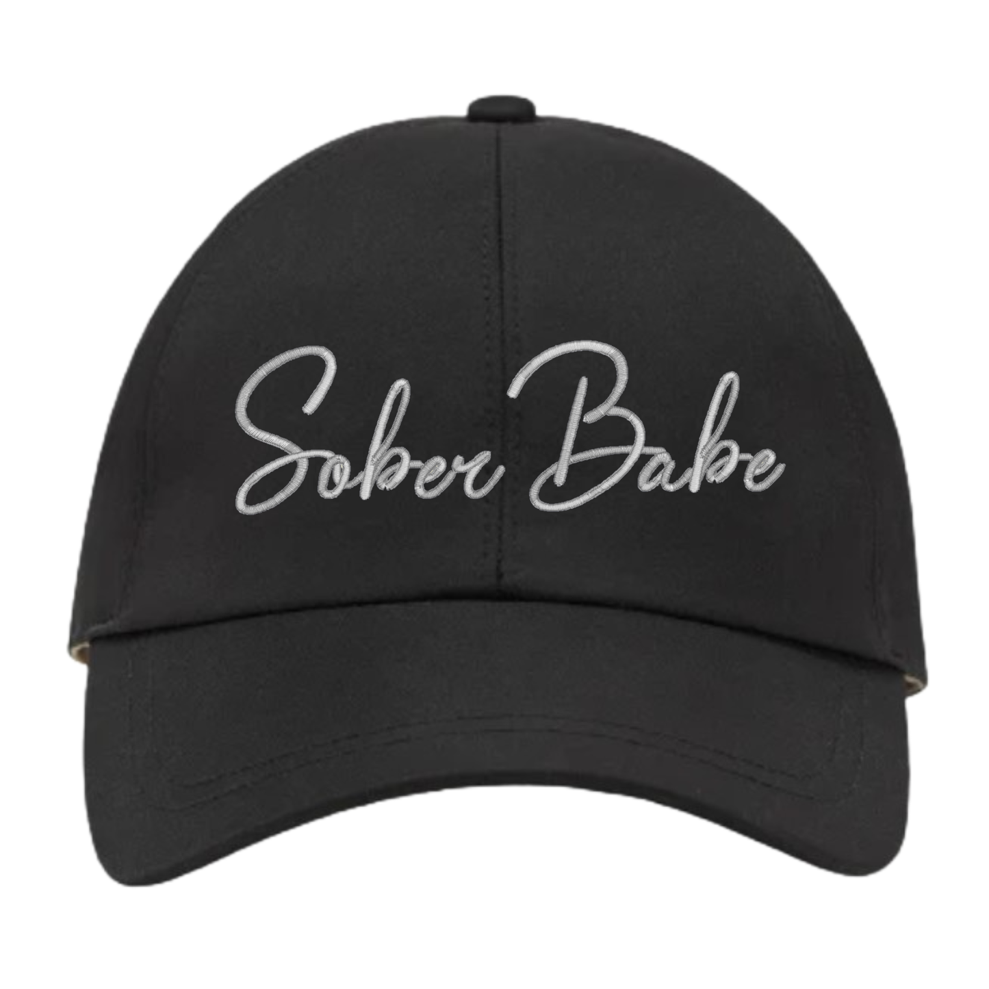 Sober Babe embroidered ball cap